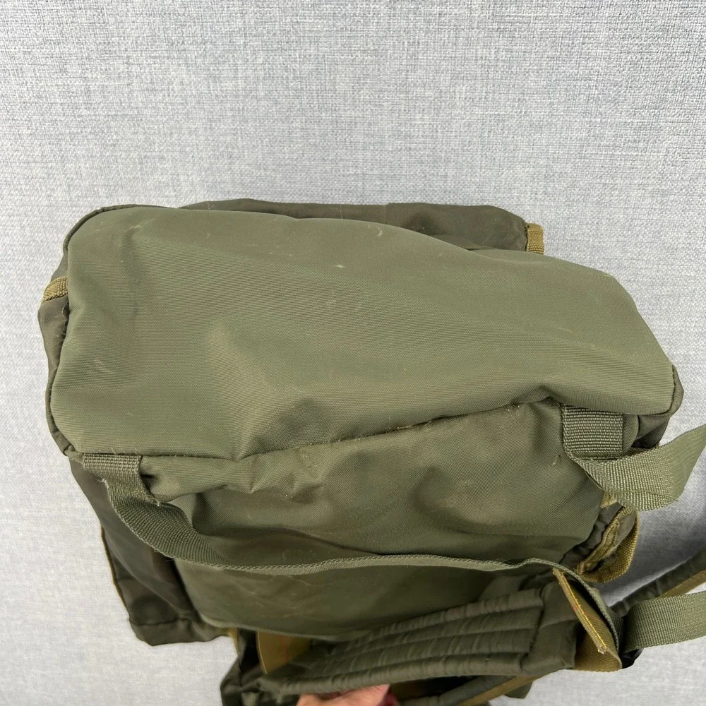 Vintage Boy Scouts of America Survival Bag Backpack Olive Green Utility Camping